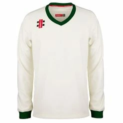 GRAY-NICOLLS Gray Nicolls Pro Performance Senior Sweater 6 GRAY-NICOLLS Gray Nicolls Pro Performance Senior Sweater -Gunn & Moore Shop CCCE19Sweater 20Pro 20Performance 20Green 20Trim 20M 20Front