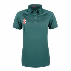 GRAY-NICOLLS Gray Nicolls Matrix V2 Ladies Polo Shirt -Gunn & Moore Shop CCFE23ClothingMatrixPoloV2LadiesGreenFront