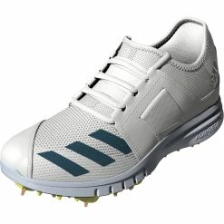 Adidas Howzat Spike Junior -Gunn & Moore Shop H67481 FTW virtual side lateral left white 9e9cf9ee fd80 4106 9992 ef26b1f55db2
