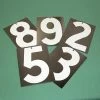 R J Hill Engineering Whole Number Plates (9 X 12)
