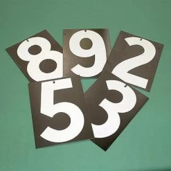R J Hill Engineering Whole Number Plates (9 X 12)