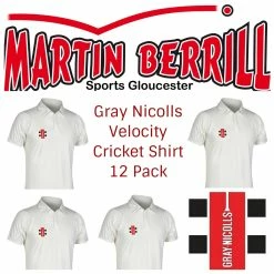 GRAY-NICOLLS Gray Nicolls Velocity Cricket Shirt 12 Pack With Logo