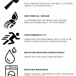 Aero ESCU Wrist Guard -Gunn & Moore Shop Wrist Guard Icons Descriptions